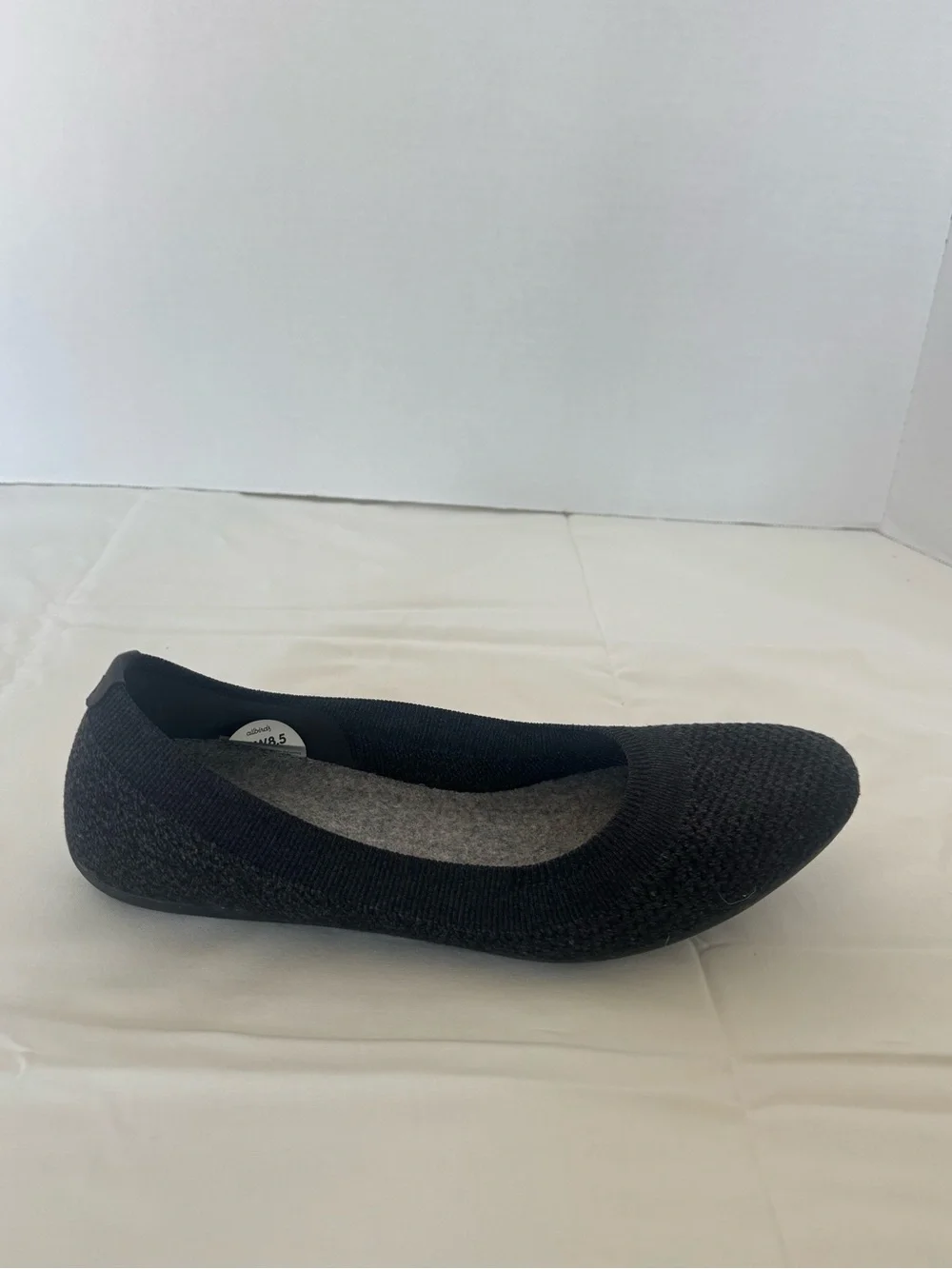 allbirds Women's Dark Grey Knit Ballet Flats Size 8.5